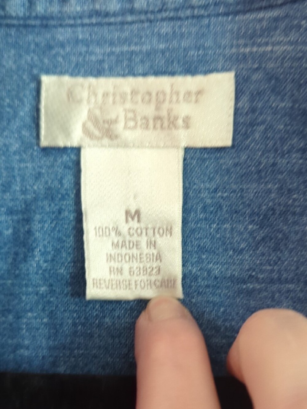 Denim Rooster Button Down - Picture 2 of 7